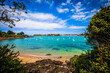 © hardyuno - Small bay with boats at the emerald coast in Brittany, France