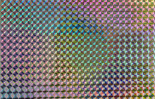Glitter Pattern Background, Silver Rainbow Holographic Foil Texture, Colorful Hologram Surface.
