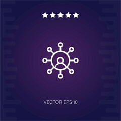 networking vector icon modern illustration