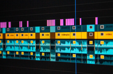 Wall Mural - Video Editing Timeline