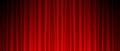 © DEN_EFC - Red Theater Curtain. Empty Theater Opera or Cinema Stage with Silk Red drapery Scene. Color can easily changed . Realistic Vector Illustration.