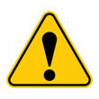 © Fast_Cyclone - General caution icon vector design template isolated on white background. Other danger traffic sign. Illustration of yellow triangle warning sign with exclamation mark inside. Attention. Danger zone.