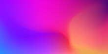 Abstract Blurred Purple And Pink Color Gradient Background. Beautiful Violet And Orange Backdrop. Vector Illustration For Your Graphic Design, Banner, Poster, Card Or Wallpaper