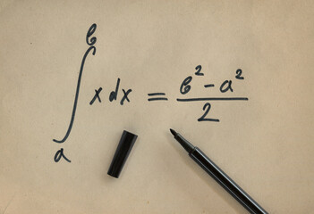 Wall Mural - Example of a definite integral