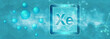 Xe symbol. Xenon chemical element
