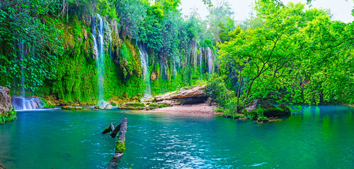 Sticker - Best nature parks of Antalya region, Kursunlu, Aksu, Turkey