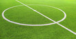 © surasak - Soccer football field stadium grass.Center of soccer field.