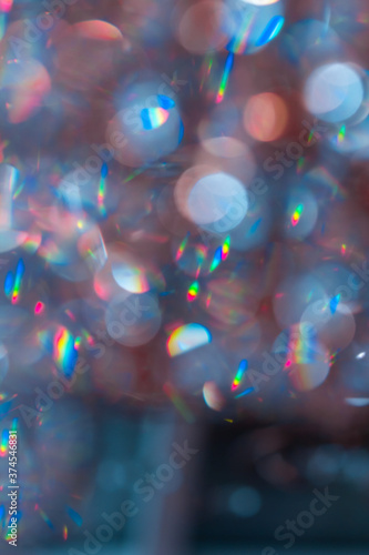 Blurred abstract sparkling rainbow background.