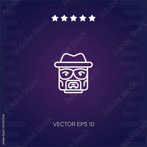 Cuadros en Lienzo heisenberg vector icon modern illustration