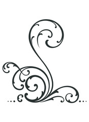 Wall Mural - Vector Scroll Design