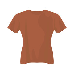 Poster - Isolated brown tshirt vector design