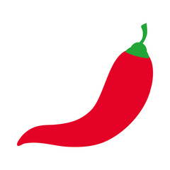 Sticker - chili pepper icon, flat style