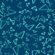 © Kostiantyn - Green line Stair with finish flag icon isolated seamless pattern on blue background. Career growth business concept. Concept of business development. Vector.