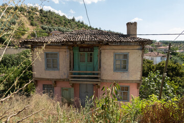 Wall Mural - old village houses in the village of Tacir, Turkey