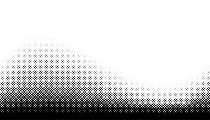 Wall Mural - Abstract halftone monochrome dotted pattern.