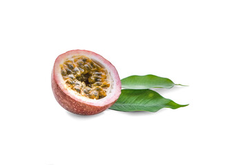 Wall Mural - passion fruit isolated on white background