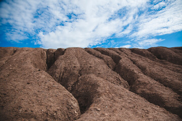 coal quarry blue lakes sand quarry landscape sand and blue sky blue water