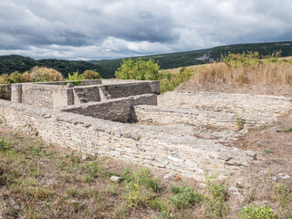 Ruins of the Iruña-Veleia Archaeological Site, a Roman town (oppidum) near Vitoria, Álava, Basque Country, Spain