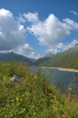 Wall Mural - Stausee auf dem Lukmanierpass in der Schweiz 30.7.2020