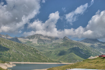 Wall Mural - Lukmanierpass in der Schweiz 30.7.2020