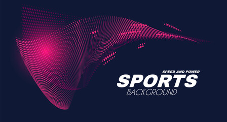 Wall Mural - abstract sport background with motion elements. light dynamic effect.