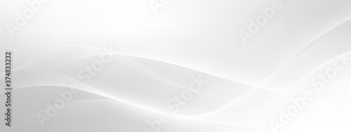 Fotografía Abstract grey and background poster with dynamic waves