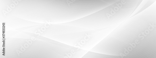 Fotomural Abstract grey and background poster with dynamic waves