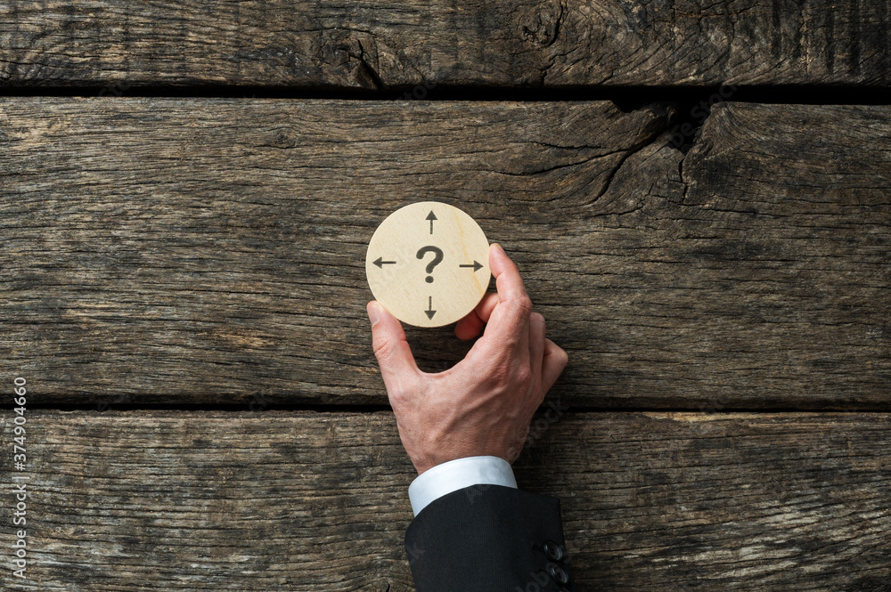 Business planning and decision conceptual image