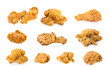 © pisut - Fried chicken isolated on white background.