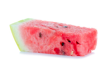 Wall Mural - Piece of watermelon on white background isolation