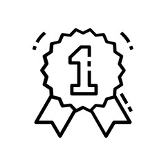 Poster - 
Position badge icon design, emblem in vector 
