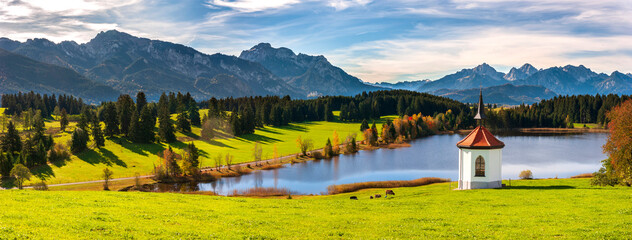 Poster - beautiful panoramic landscape in Bavaria