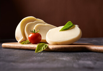 Wall Mural - soft cheese on board