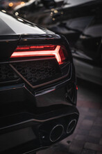 Car Taillight In The Evening 