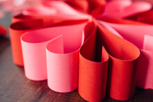 Red And Pink Heart Shaped Paper