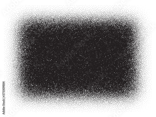 Fotografía Dotwork rectangle pattern vector background