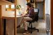 © BONNINSTUDIO/Stocksy - Female journalist working in home office