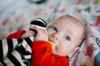 © FrameWorks/Stocksy - 4 month old baby boy