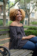 © RZCREATIVE/Stocksy - Middle-aged black woman in urban park.