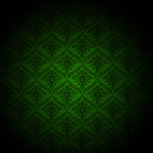 Baroque, Green Wallpaper Background