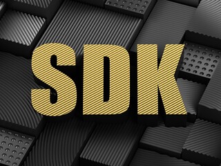 Wall Mural - sdk acronym (software development kit)