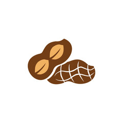 Sticker - Peanut plant logo design template