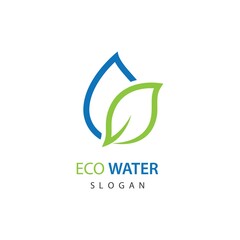 Poster - Eco water logo template