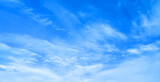 Fototapeta Łazienka - blue sky with beautiful natural white clouds	

