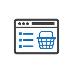 Sticker - Online shopping icon