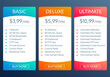 © metelsky25 - Price plan template. Pricing table for web hosting. Vector illustration.