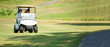 © freebird7977 - Golfer sport course golf ball on green grass. People lifestyle man and friend siting on car golf in fairway. Asian man player game shot in summer.