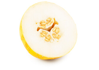Wall Mural - half of melon isolated on a white background