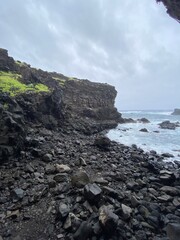 Canvas Print - Littoral volcanique de l'île de Pâques