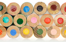Colored Pencils: Rear View Of Pencils